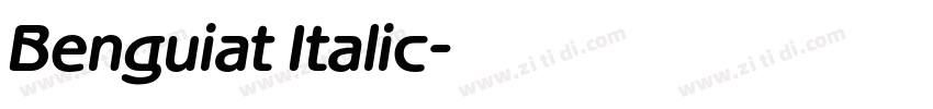 Benguiat Italic字体转换